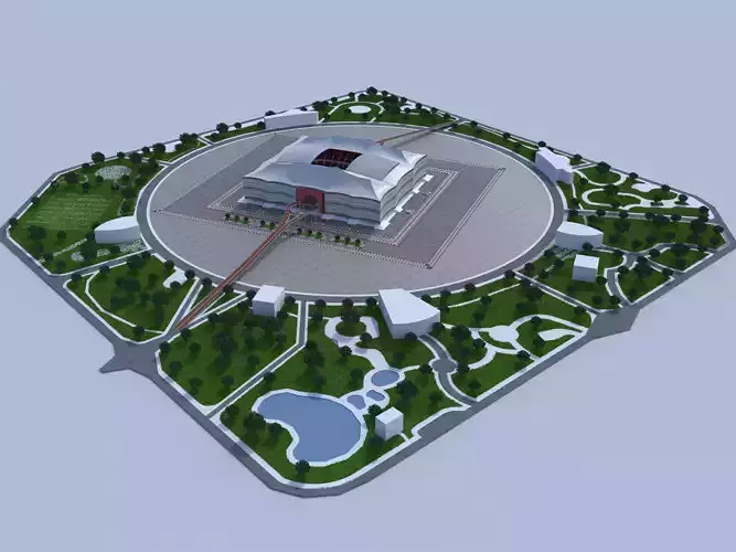 Albayt Stadium Qatar 2022 World cup 3D model
