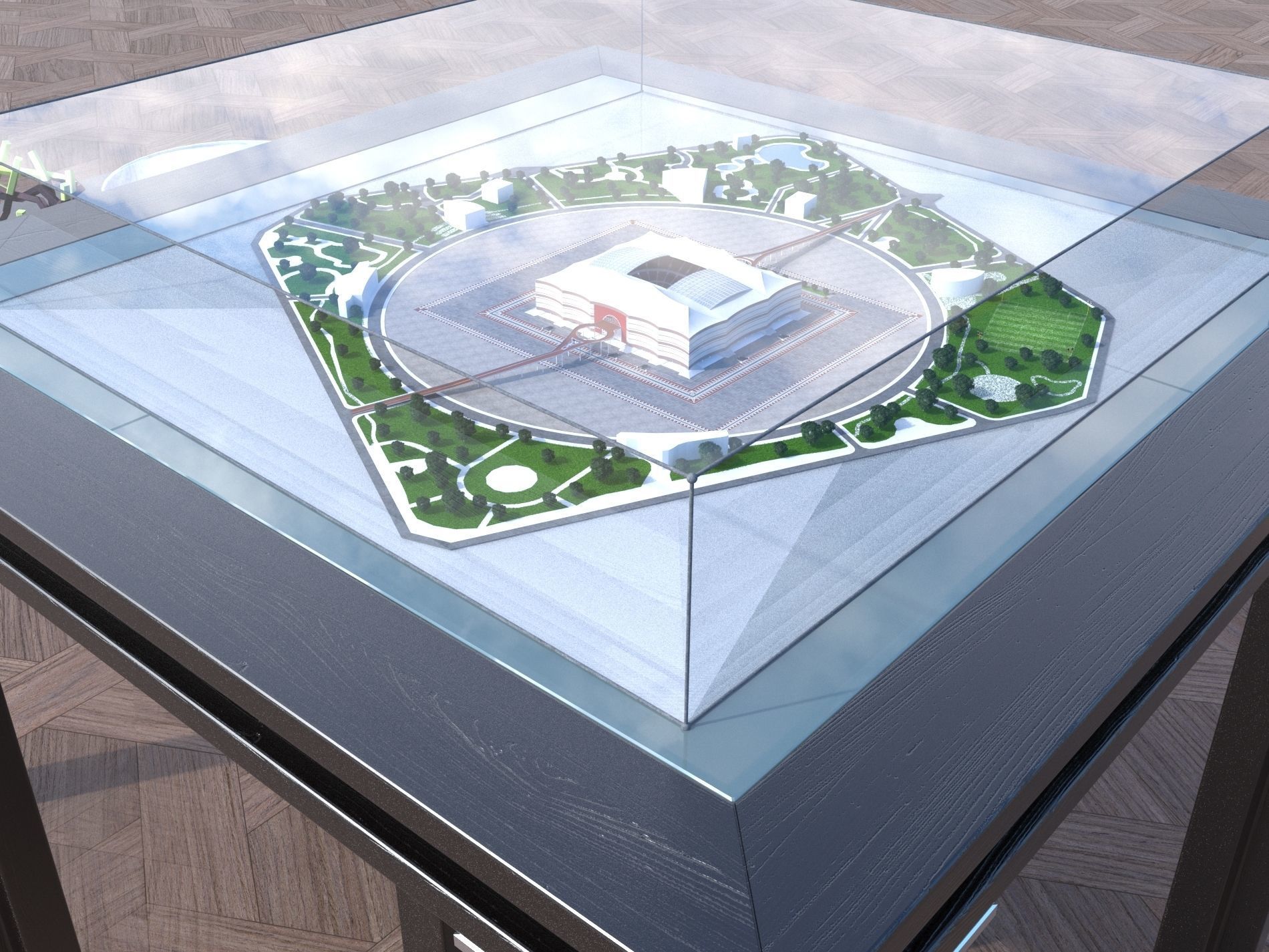 Albayt Stadium Qatar 2022 World cup 3D model_4