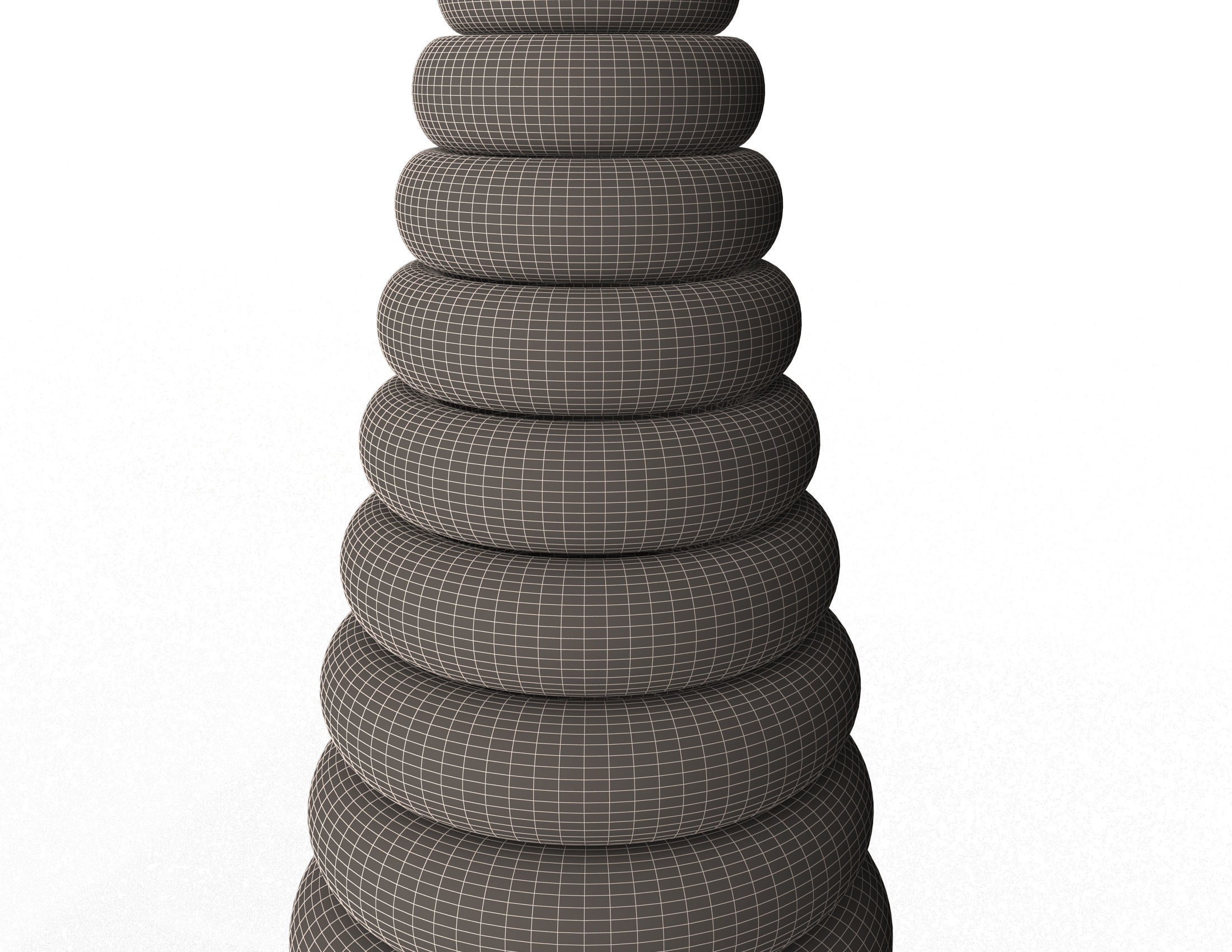 Stacking Toy Low-poly 3D model_13
