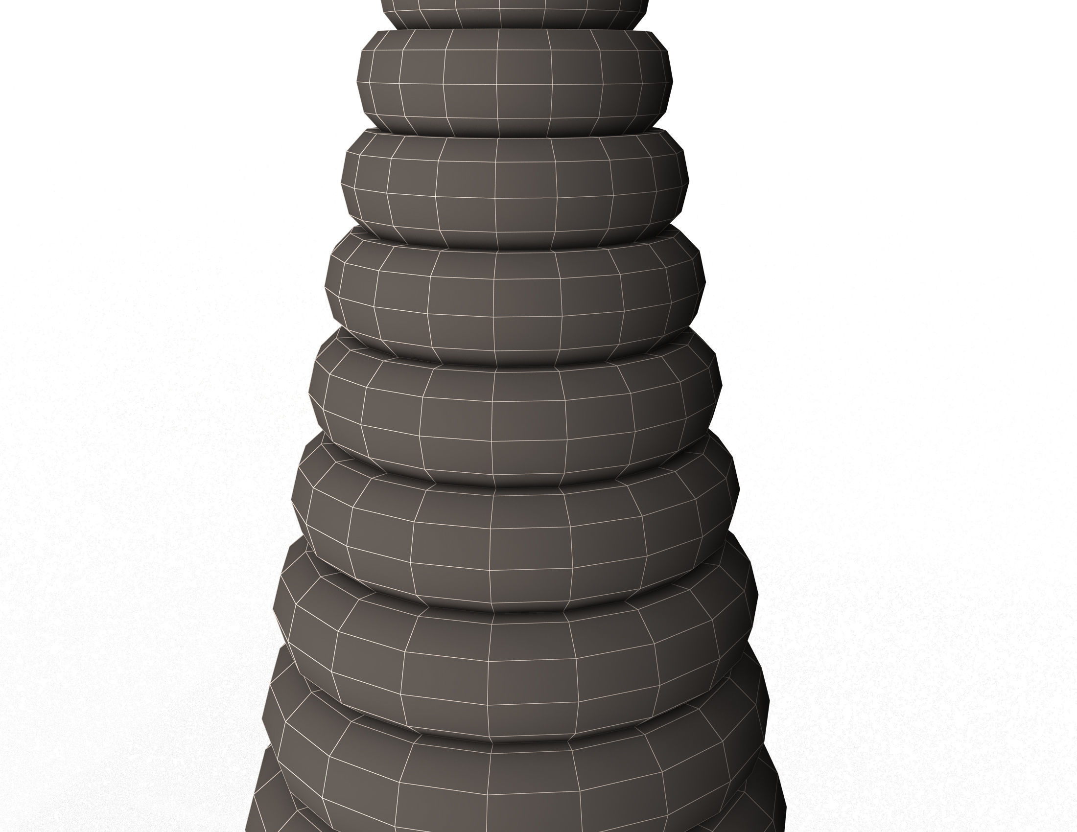 Stacking Toy Low-poly 3D model_12