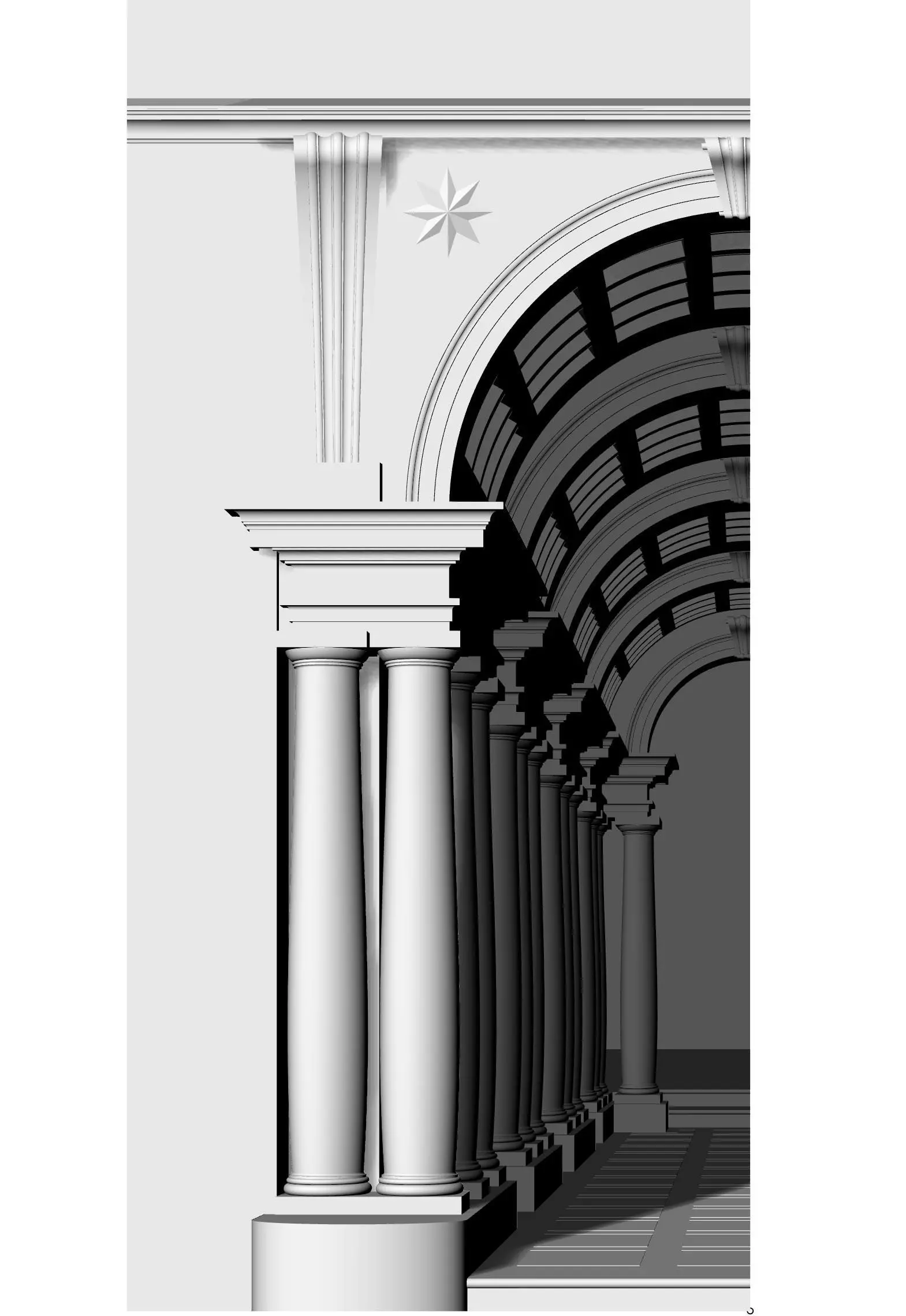 Galleria Spada Roma Borromi 3D model_0