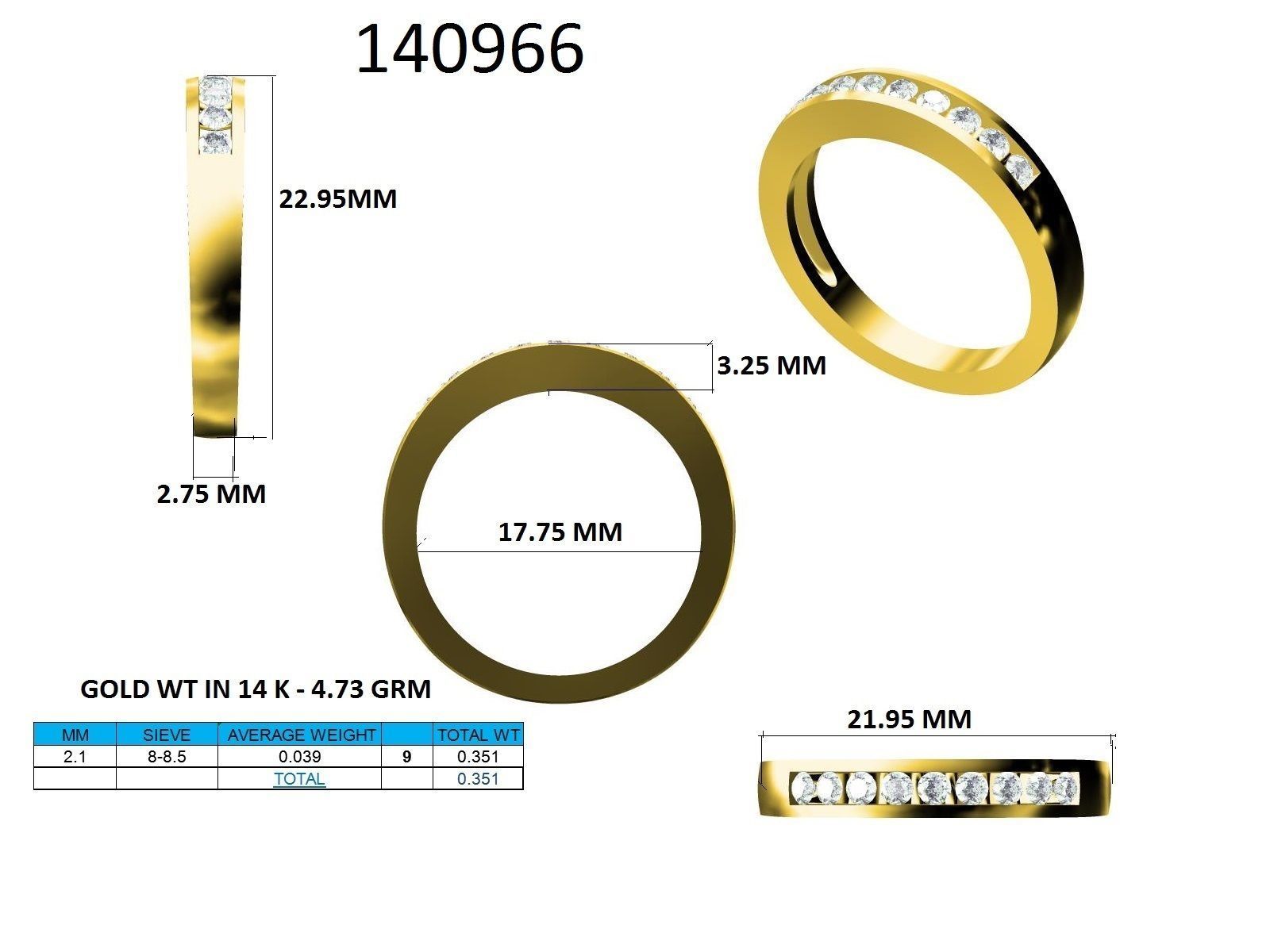 Ring - 140966 3D print model_12