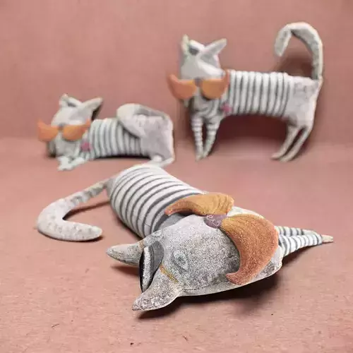 kids cat toy 06 3D model
