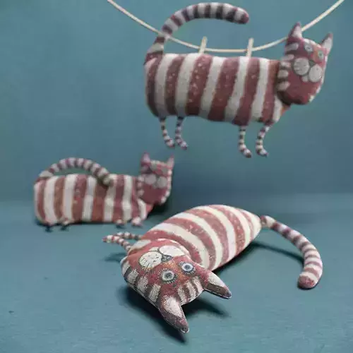 kids cat toy 12 3D model