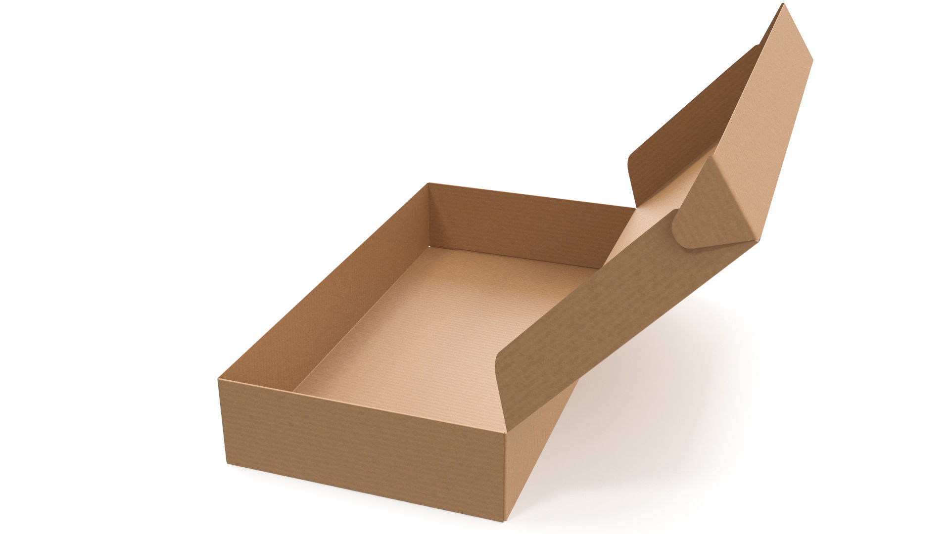 Cardboard box 01 3D model_7