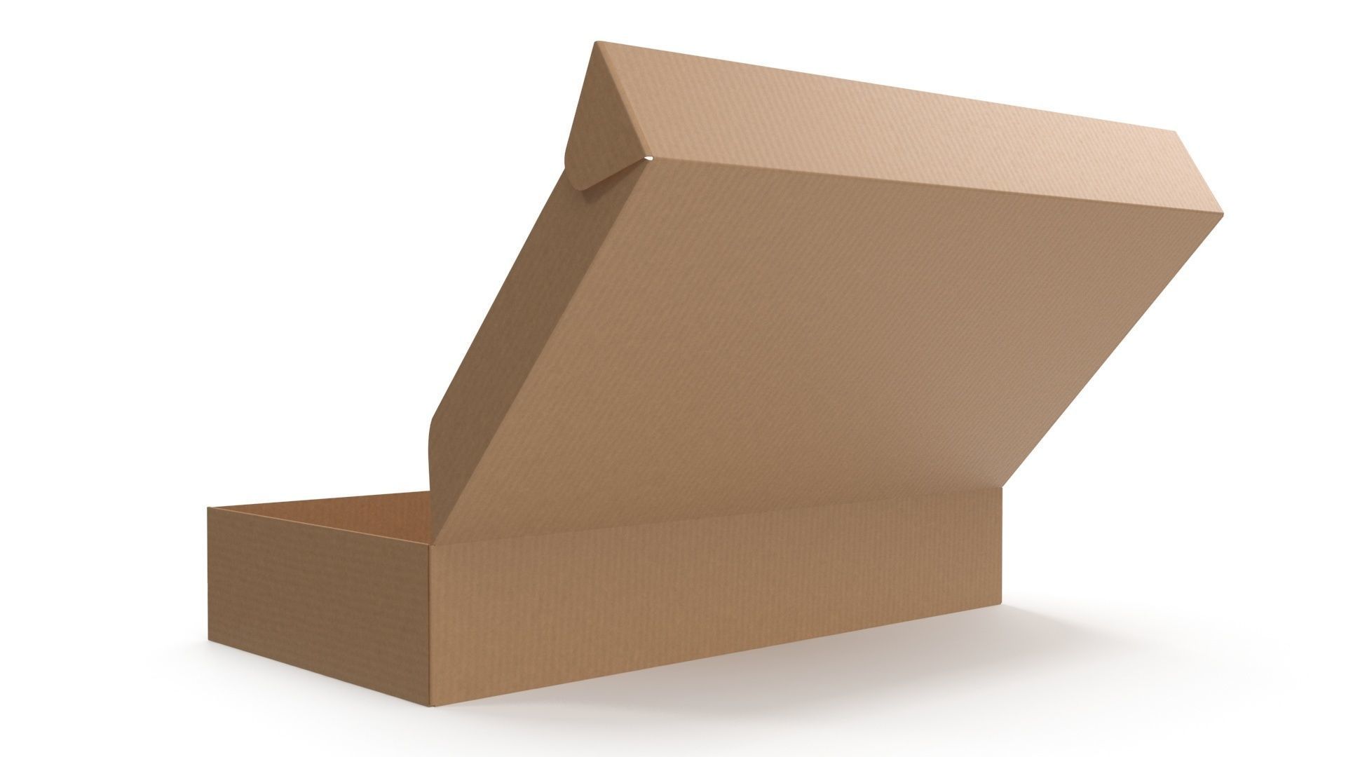 Cardboard box 01 3D model_4