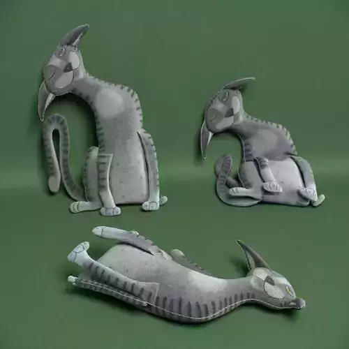 kids cat toy 13 3D model