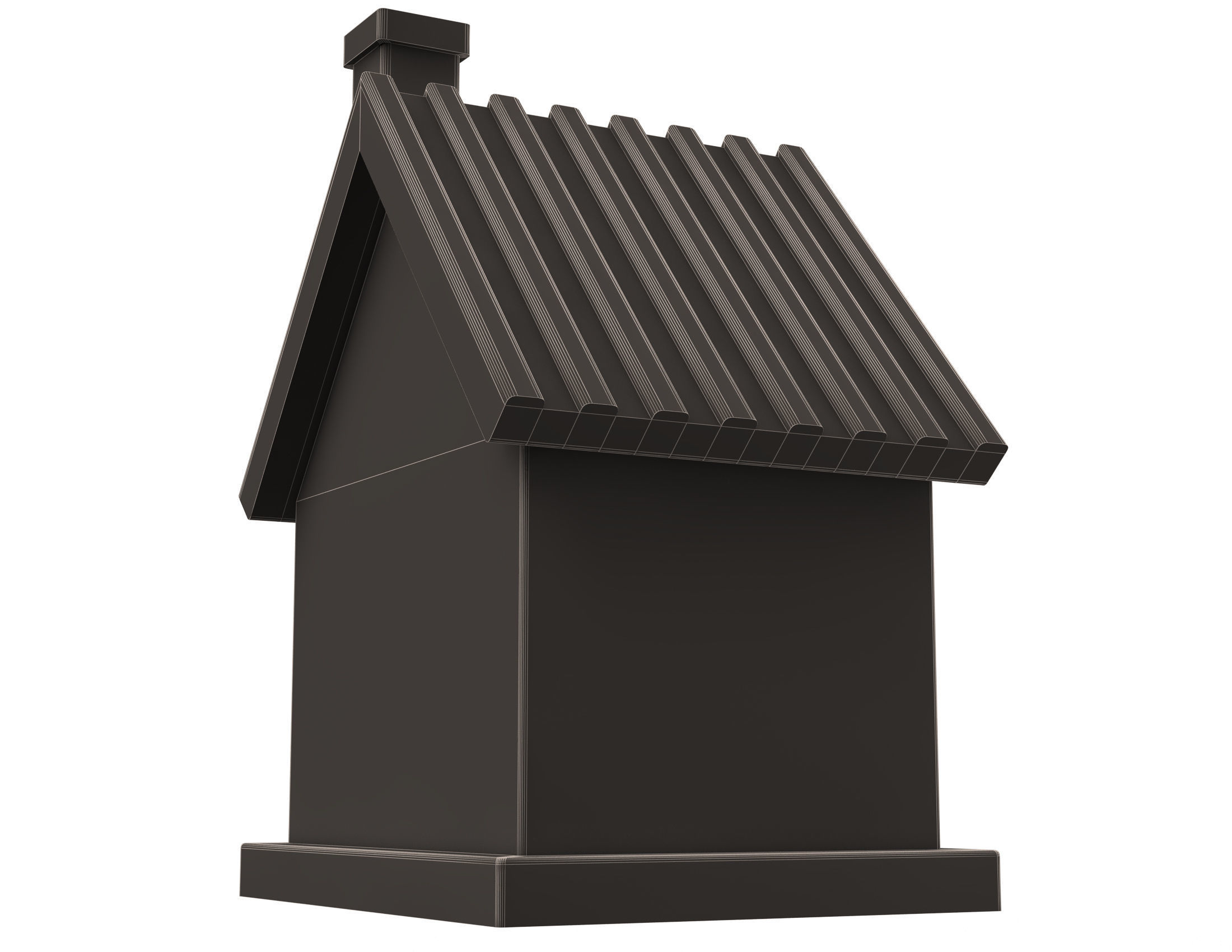 Mini Toy House 01 Low-poly 3D model_9