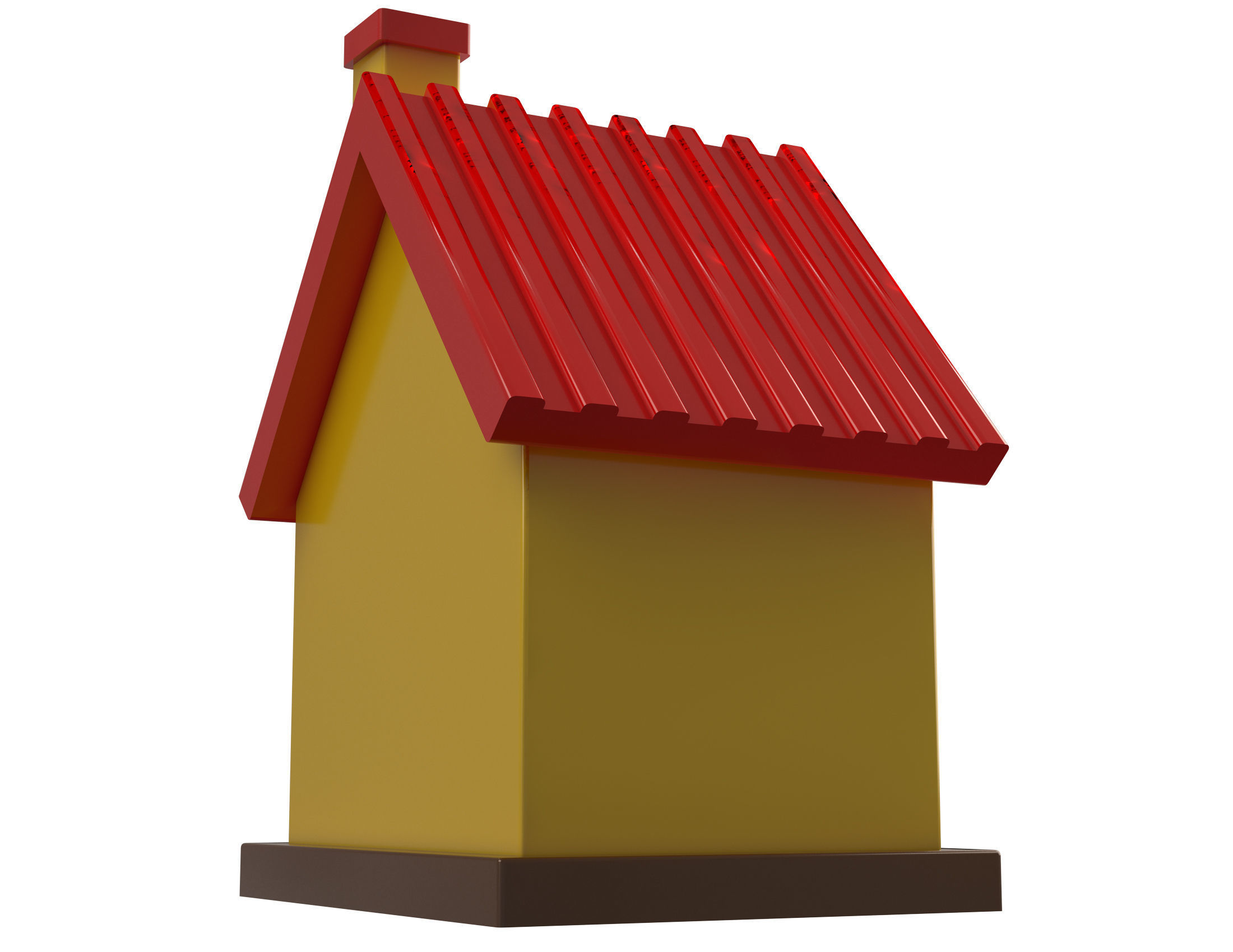 Mini Toy House 01 Low-poly 3D model_4