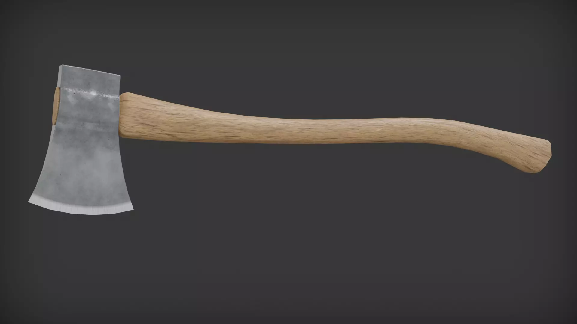 Wooden Axe Free low-poly 3D model_0