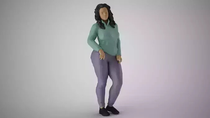 Modern Woman of New City 2 3D print model