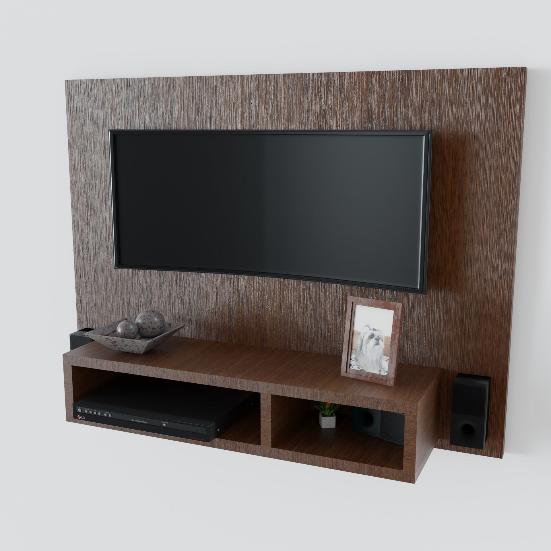 Modern TV Cabinet 3D model_1