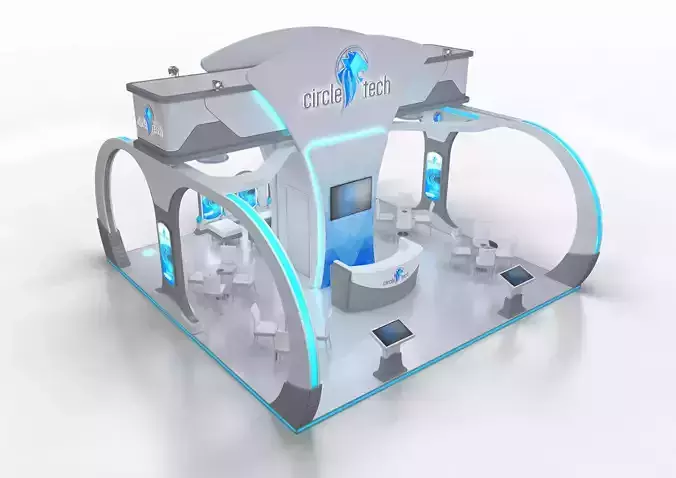 exhibition stand 64 sqm