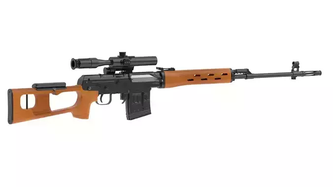 Dragunov Sniper Rifle 3D model