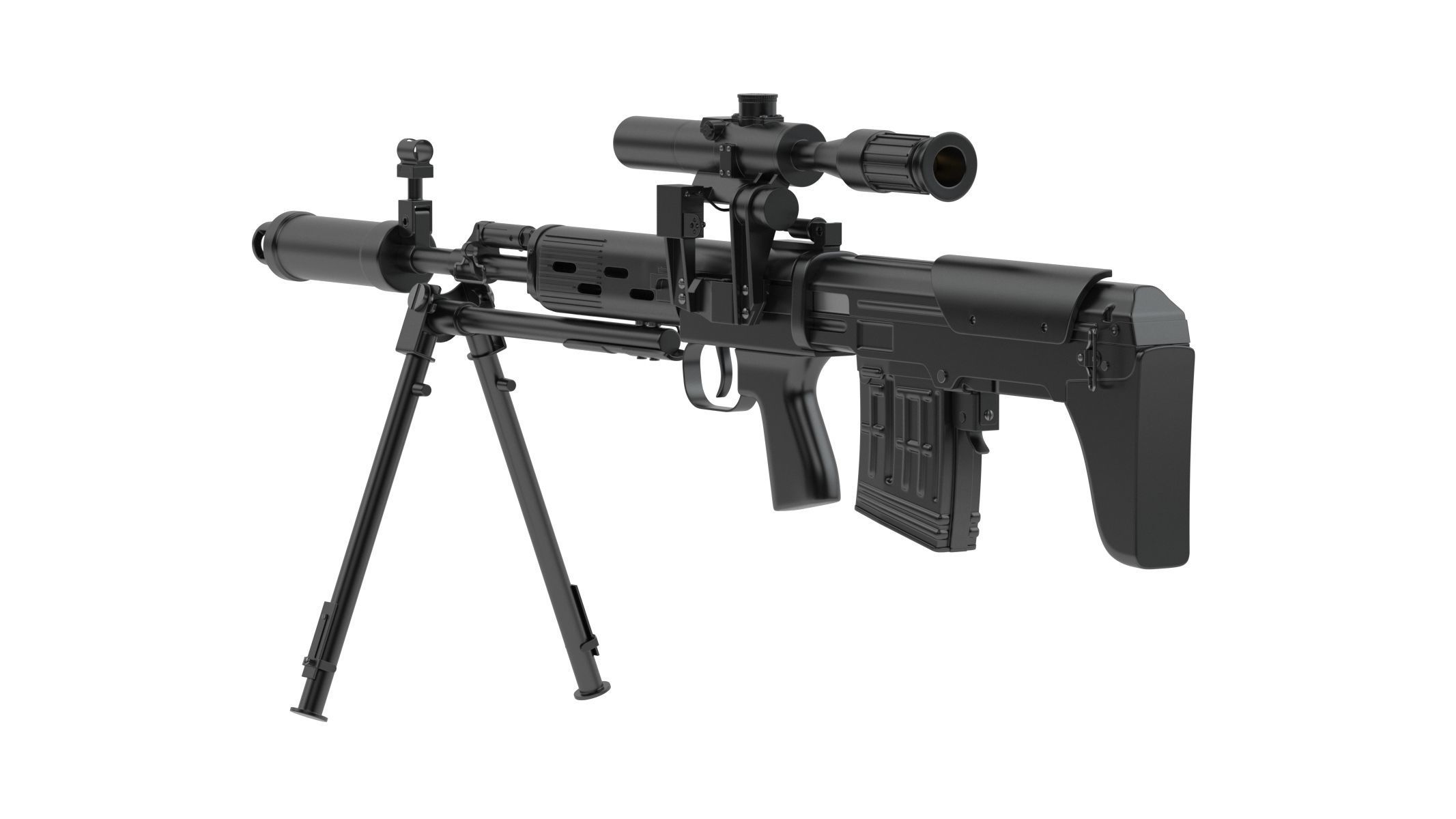 Dragunov SVU 3D model_1