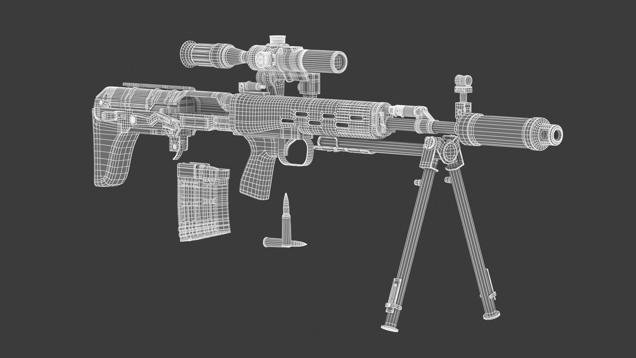 Dragunov SVU 3D model_19