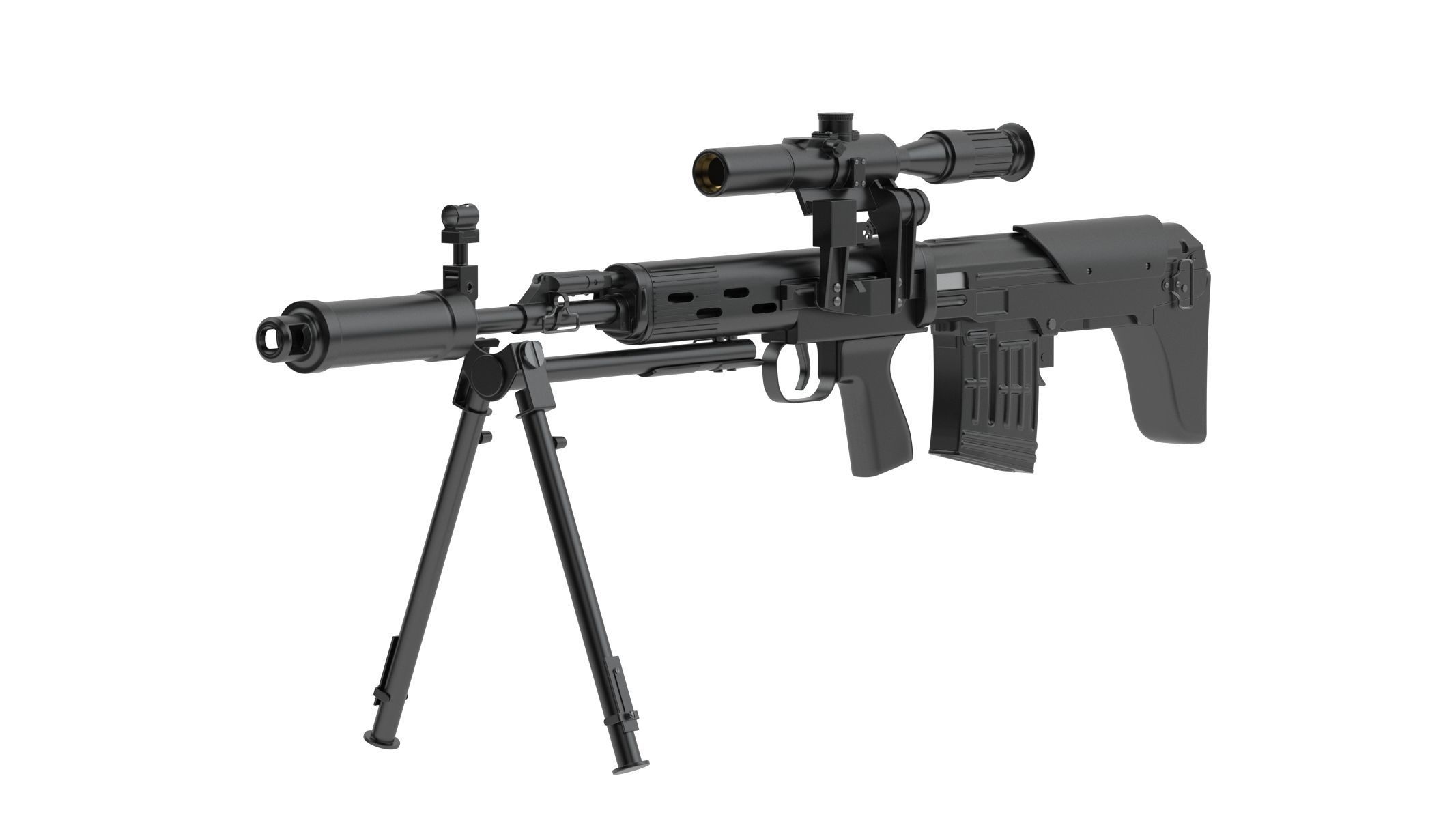 Dragunov SVU 3D model_3