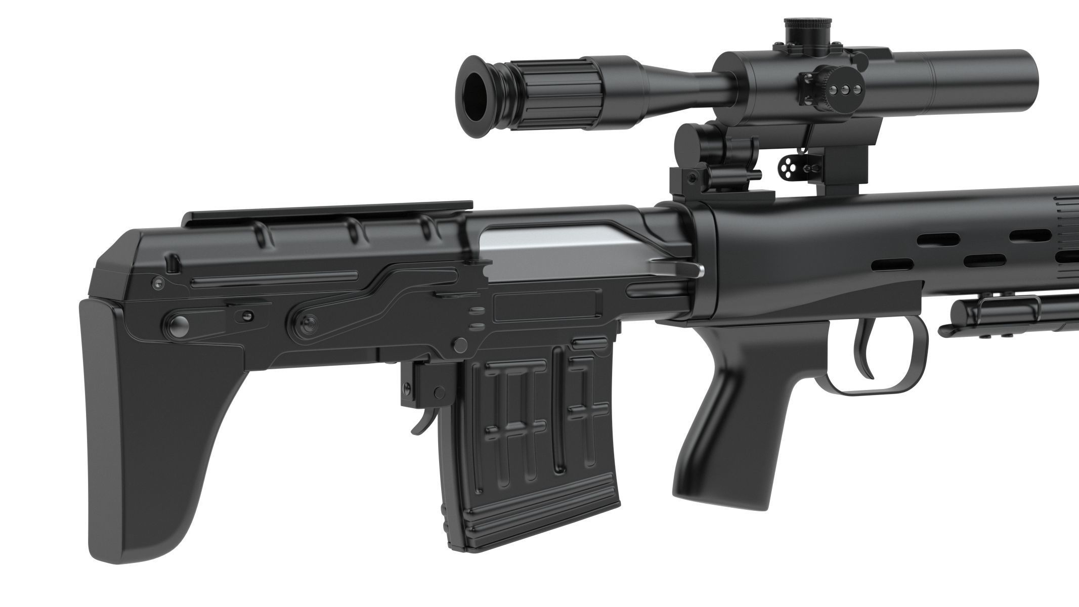 Dragunov SVU 3D model_5