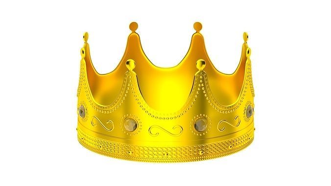 Gold Royal Crown 3D model