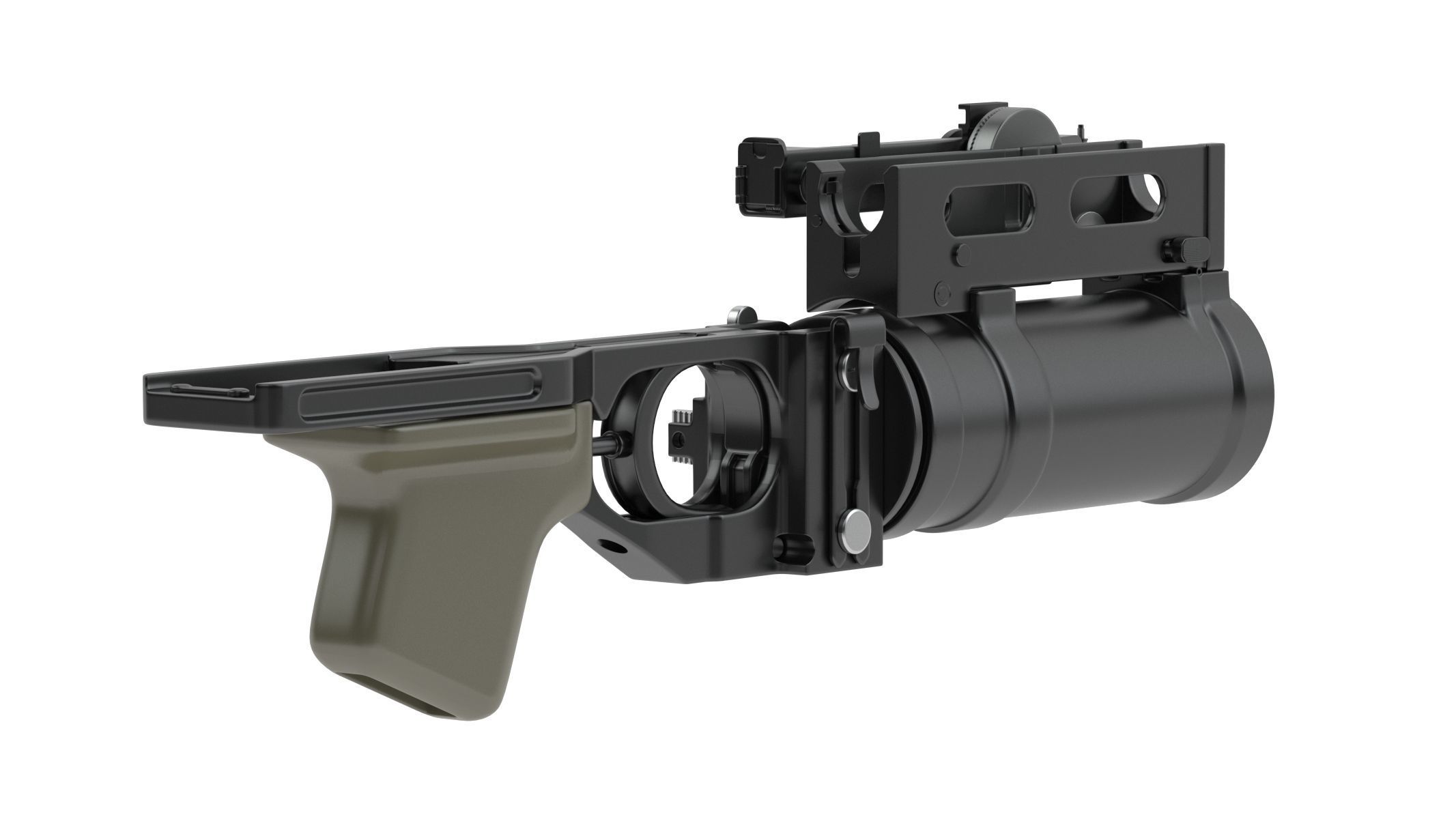 GP-25 Grenade Launcher 3D model_3