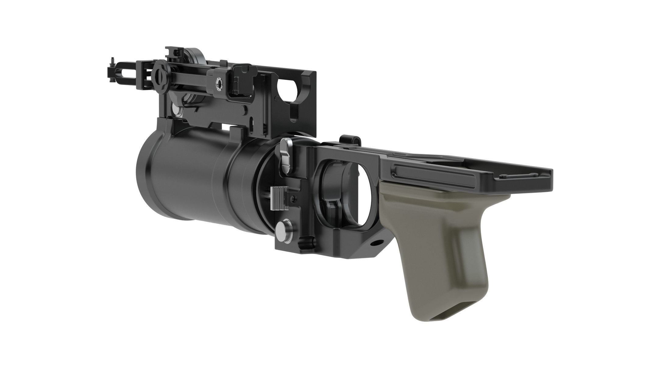 GP-25 Grenade Launcher 3D model_4