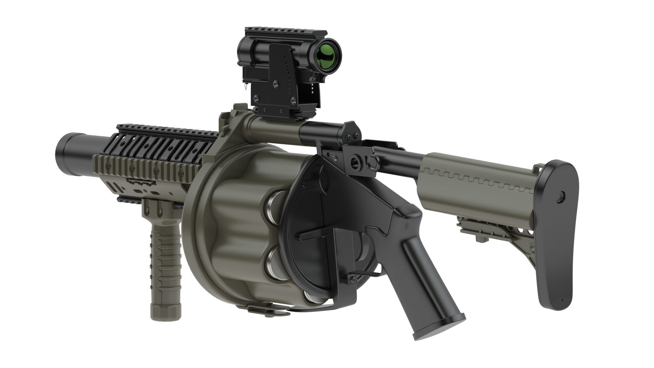 Milkor MGL 3D model_1