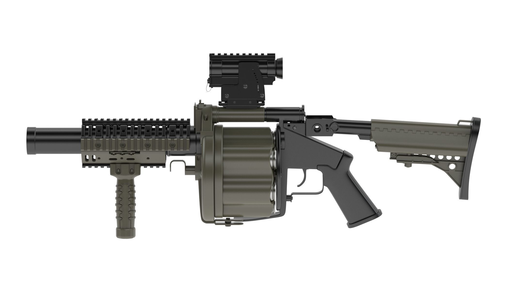 Milkor MGL 3D model_2