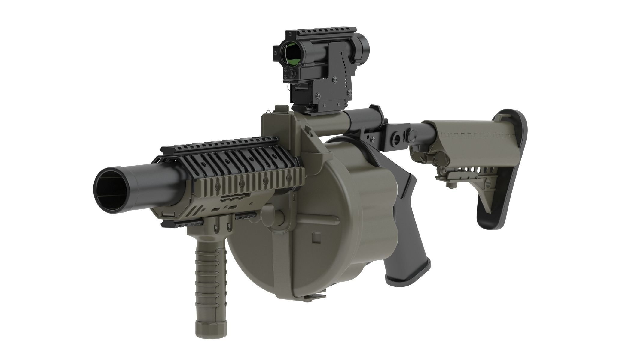 Milkor MGL 3D model_3