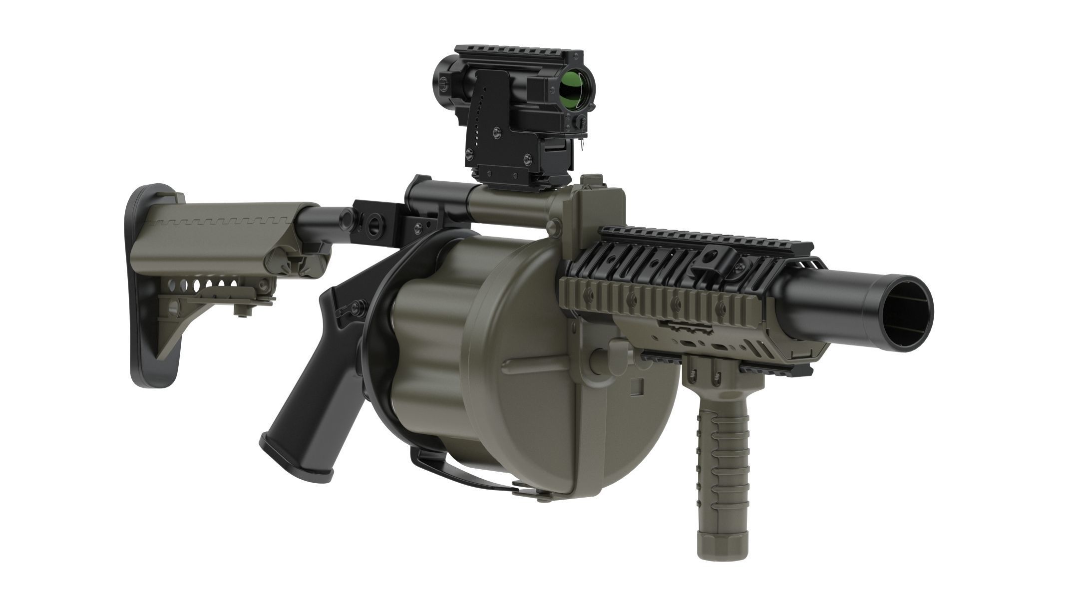 Milkor MGL 3D model_4