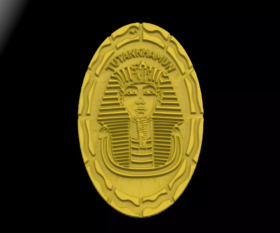 Tutankhamun medal 3D print model