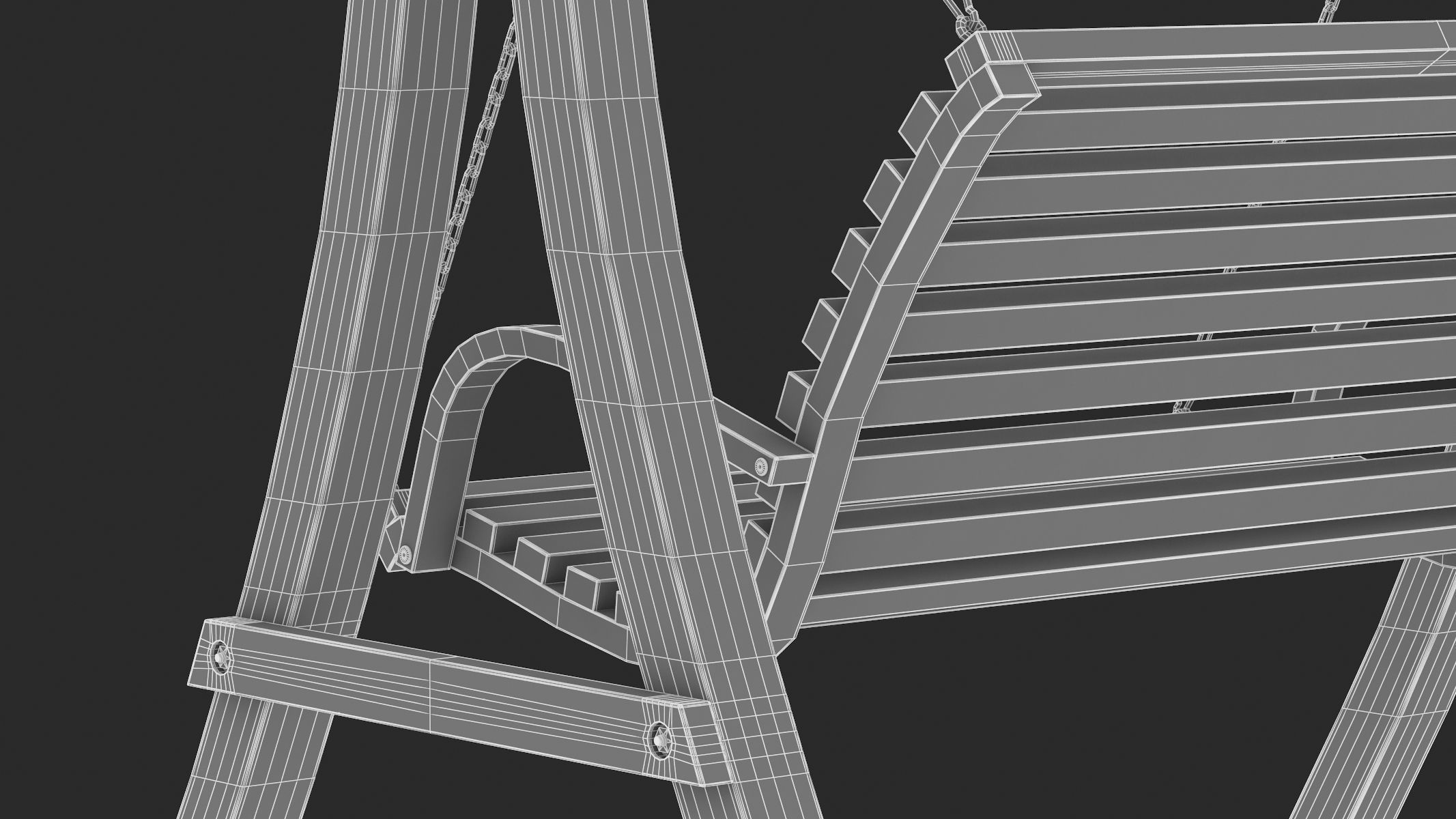 Wooden Swing Chair 01 3D model_18