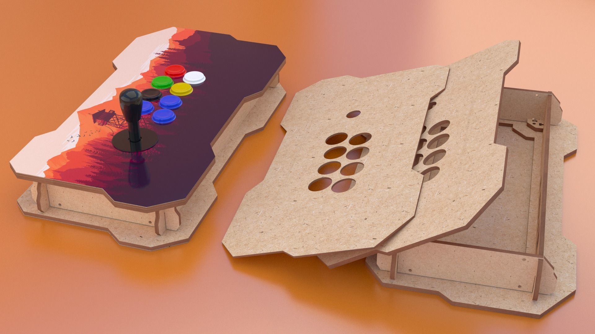 Arcade Street Fighter 3D model_4