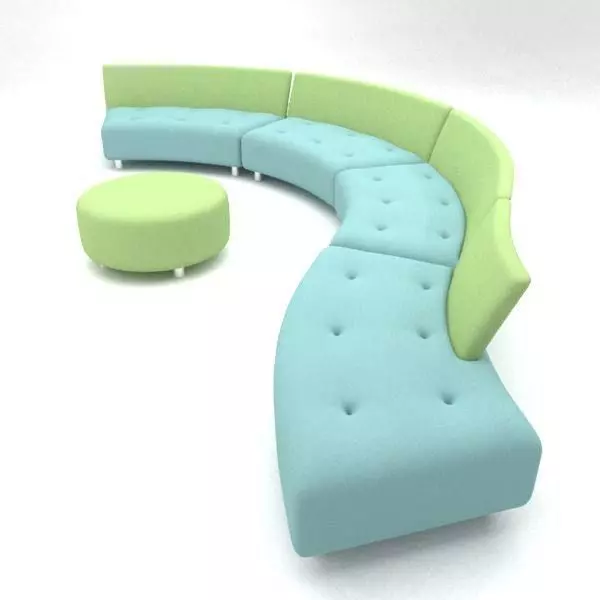Questionmark sofa 3D model_0