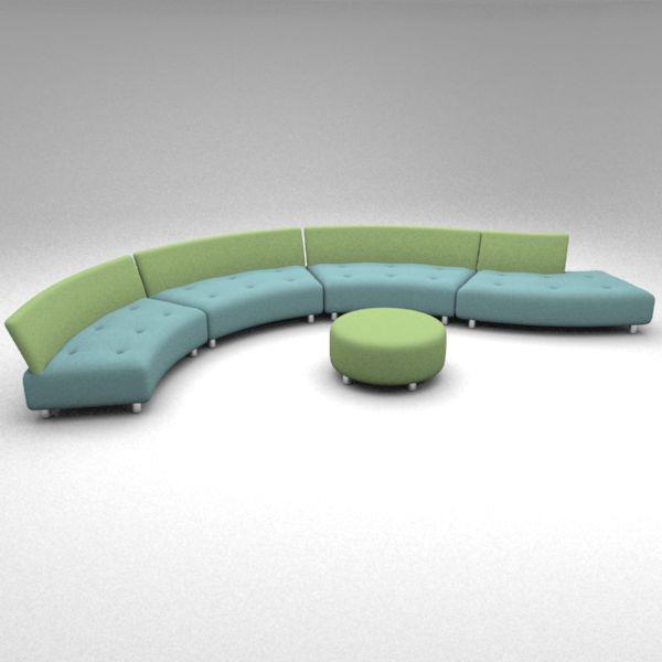 Questionmark sofa 3D model_1