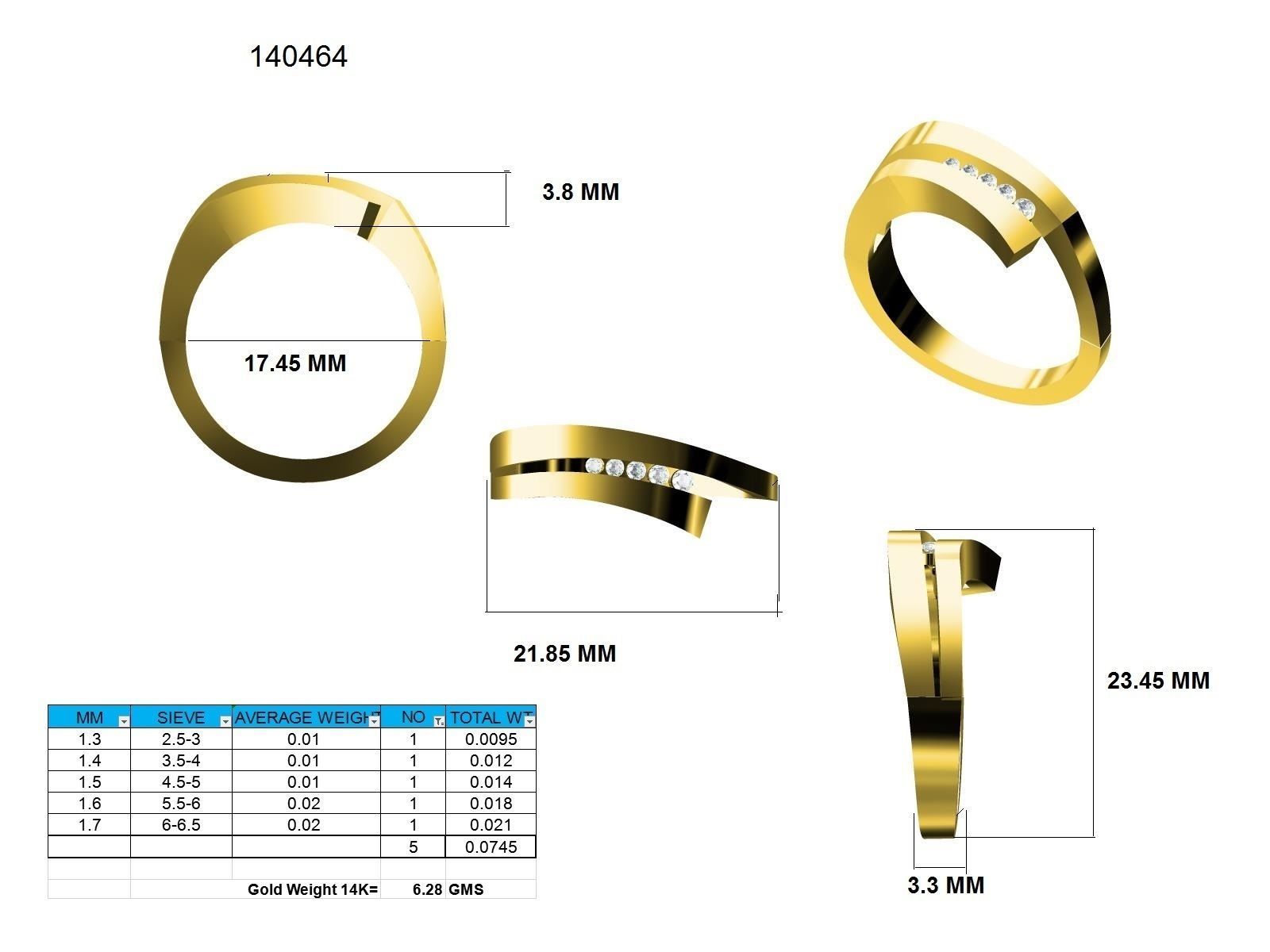 Ring - 140464 3D print model_12