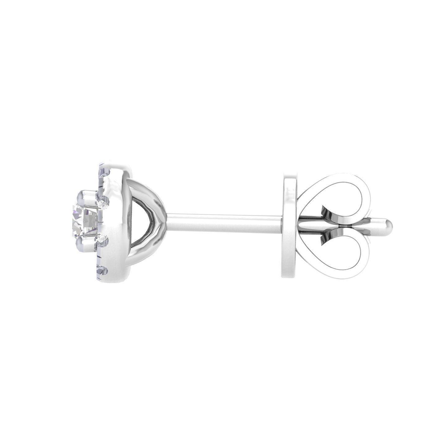 Women Round Earrings 3dm stl render detail 3D print model_5