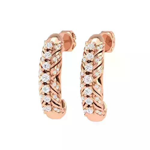 Women Earrings 3dm stl render detail  3D print model