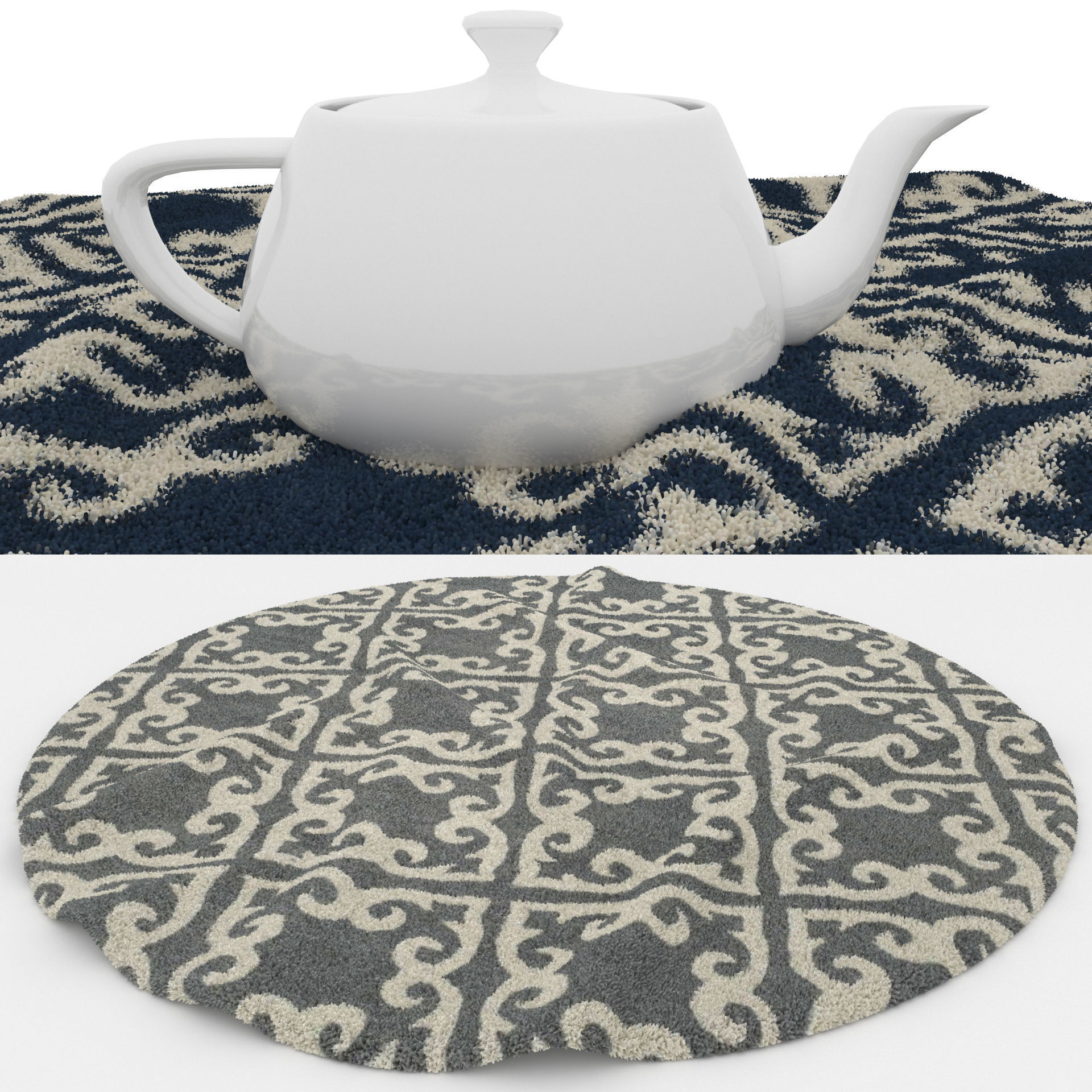 Rugs No 106 Low-poly 3D model_1