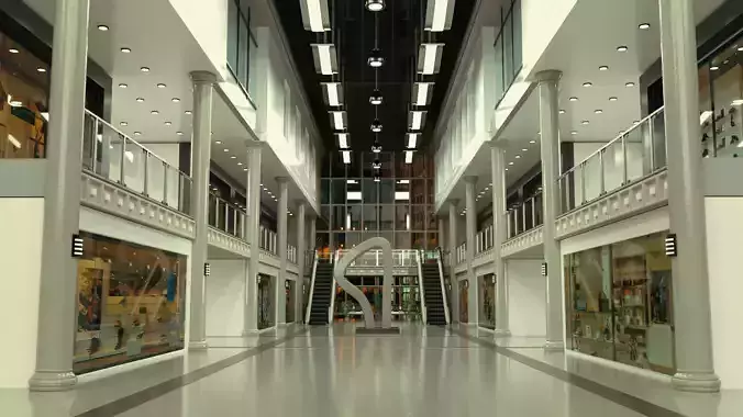 interior mall 3D model