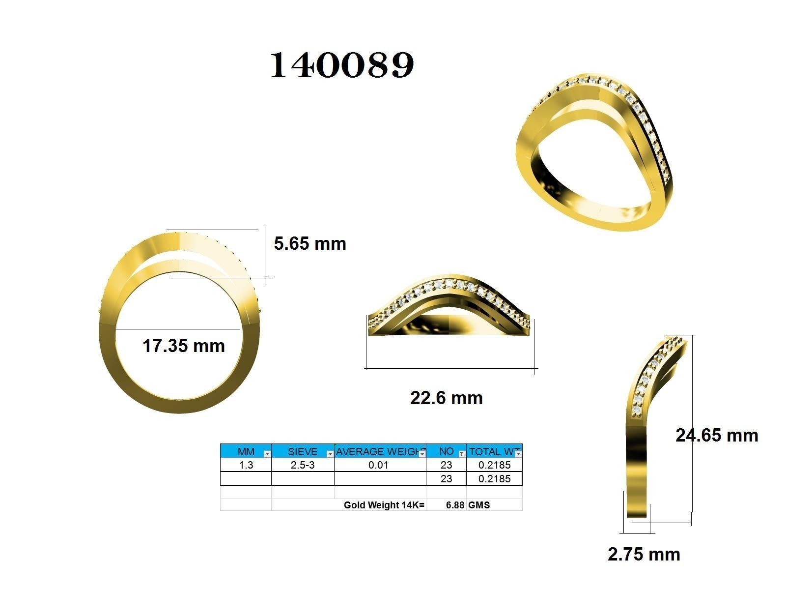 Ring - 140089 3D print model_12