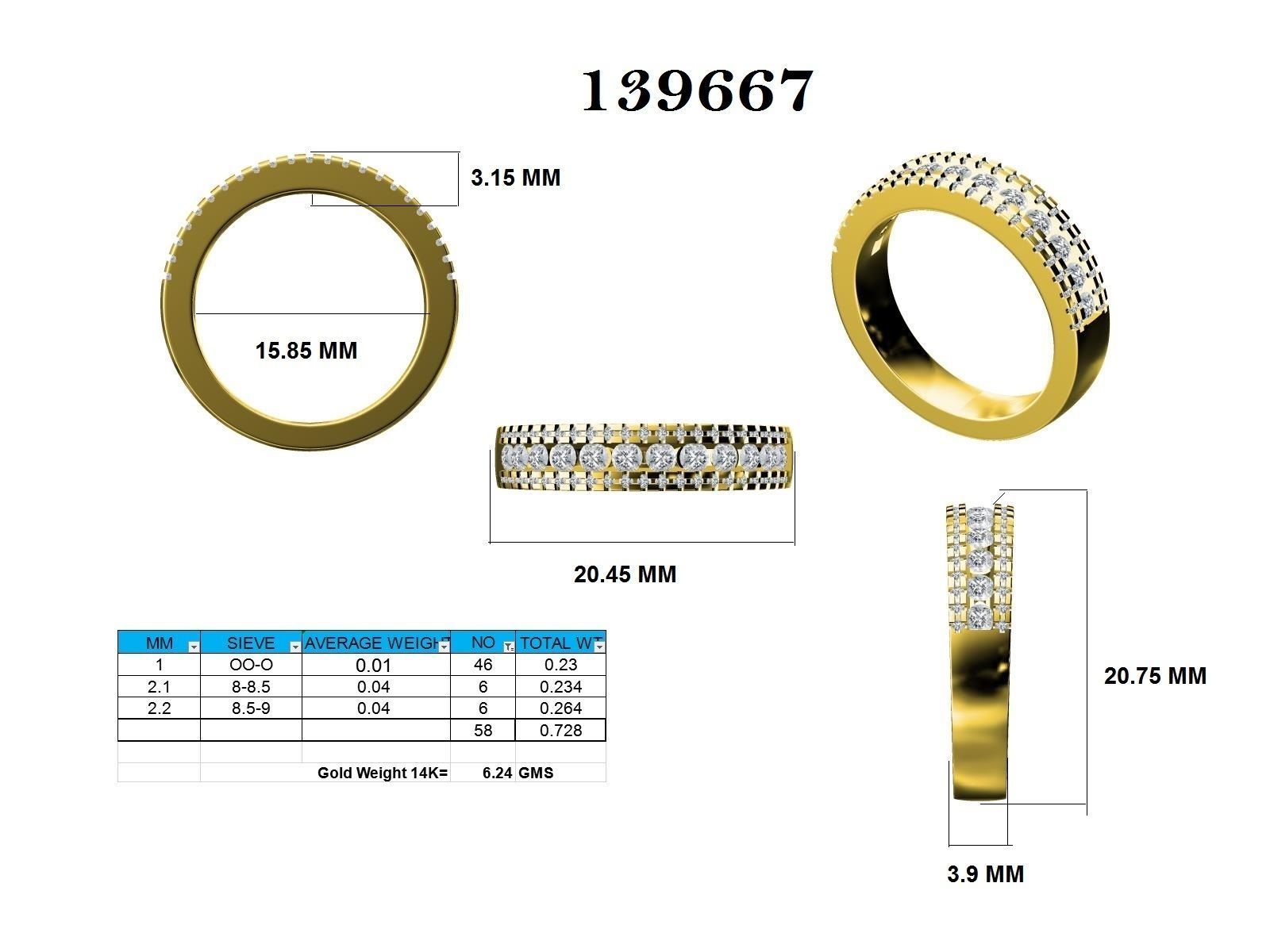 Ring - 139667 3D print model_12