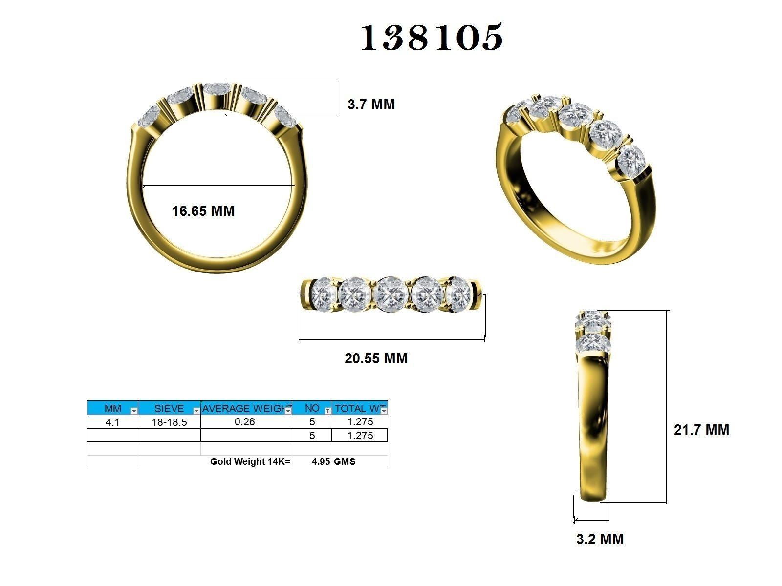 Ring - 138105 3D print model_12