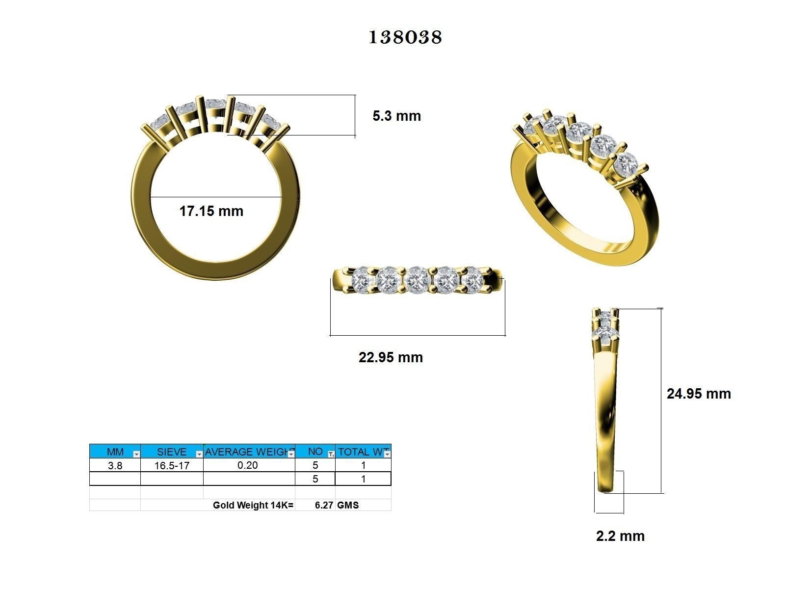 Ring - 138038 3D print model_12