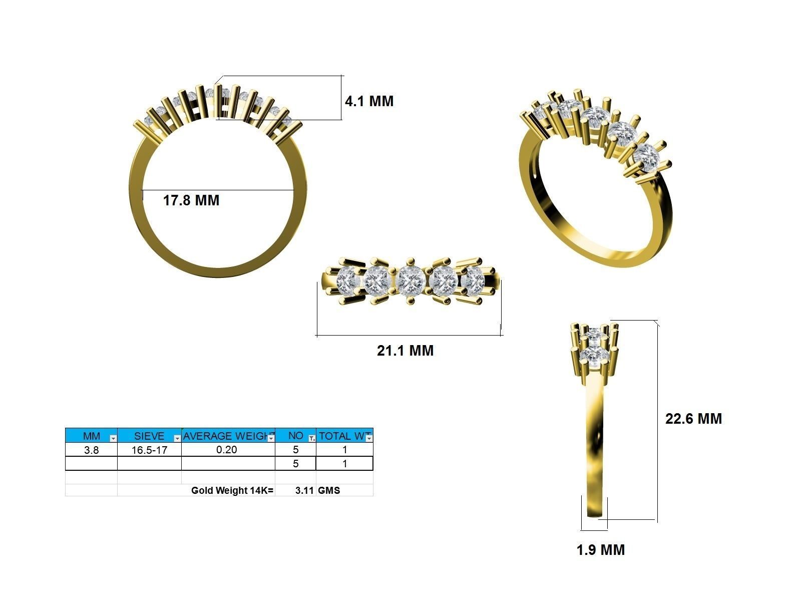 Ring - 137679 3D print model_12