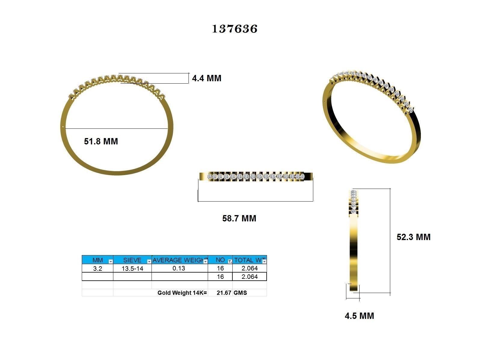 Ring - 137636 3D print model_12