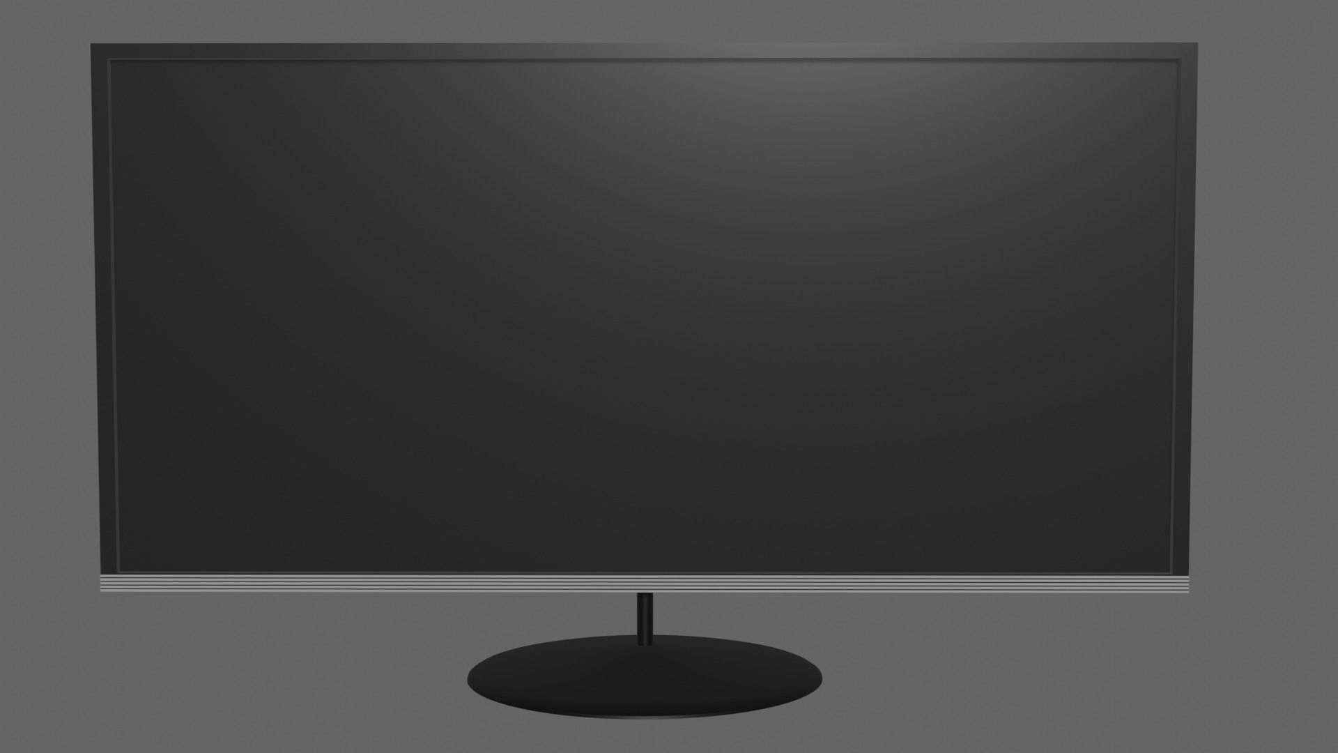 Flat Screen Wall And Table TV 3D model Free low-poly 3D model_1