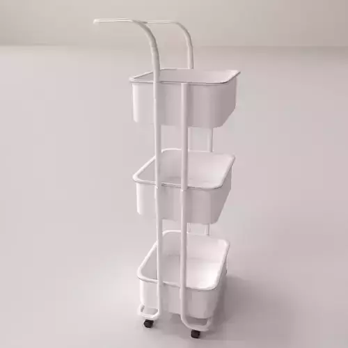 Trolley with three compartments