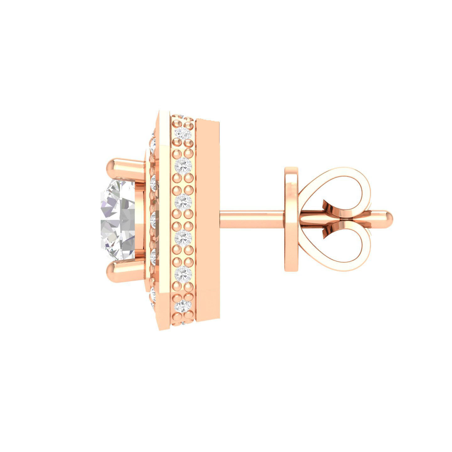 Women Earrings 3dm stl render detail  3D print model_1