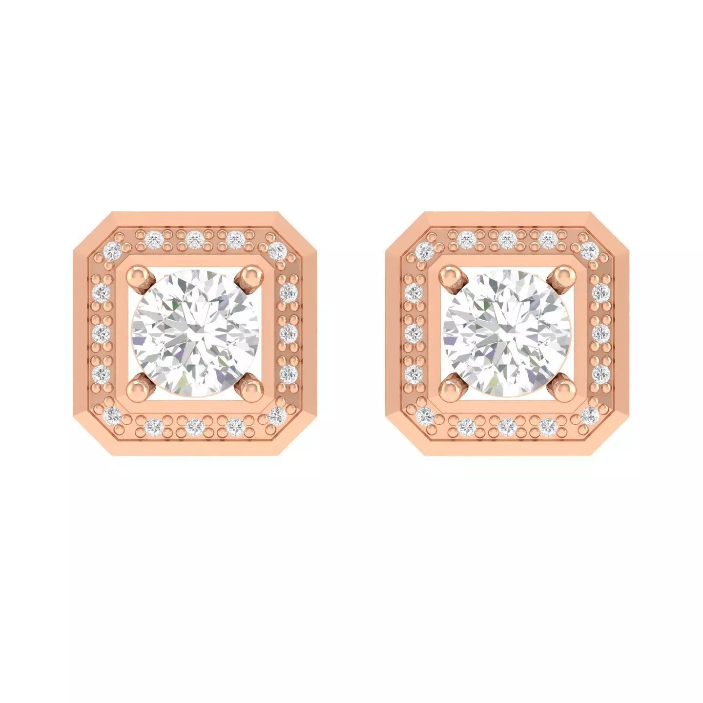 Women Earrings 3dm stl render detail  3D print model_0