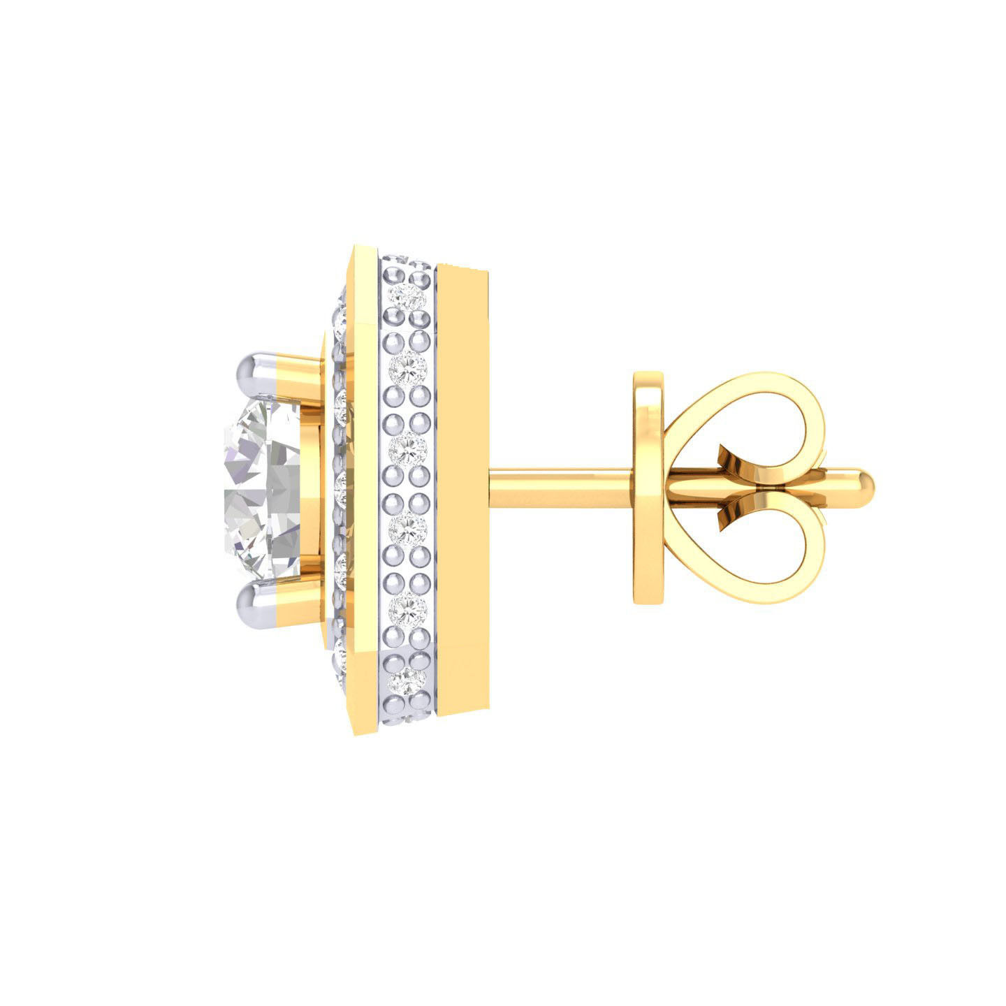 Women Earrings 3dm stl render detail  3D print model_7